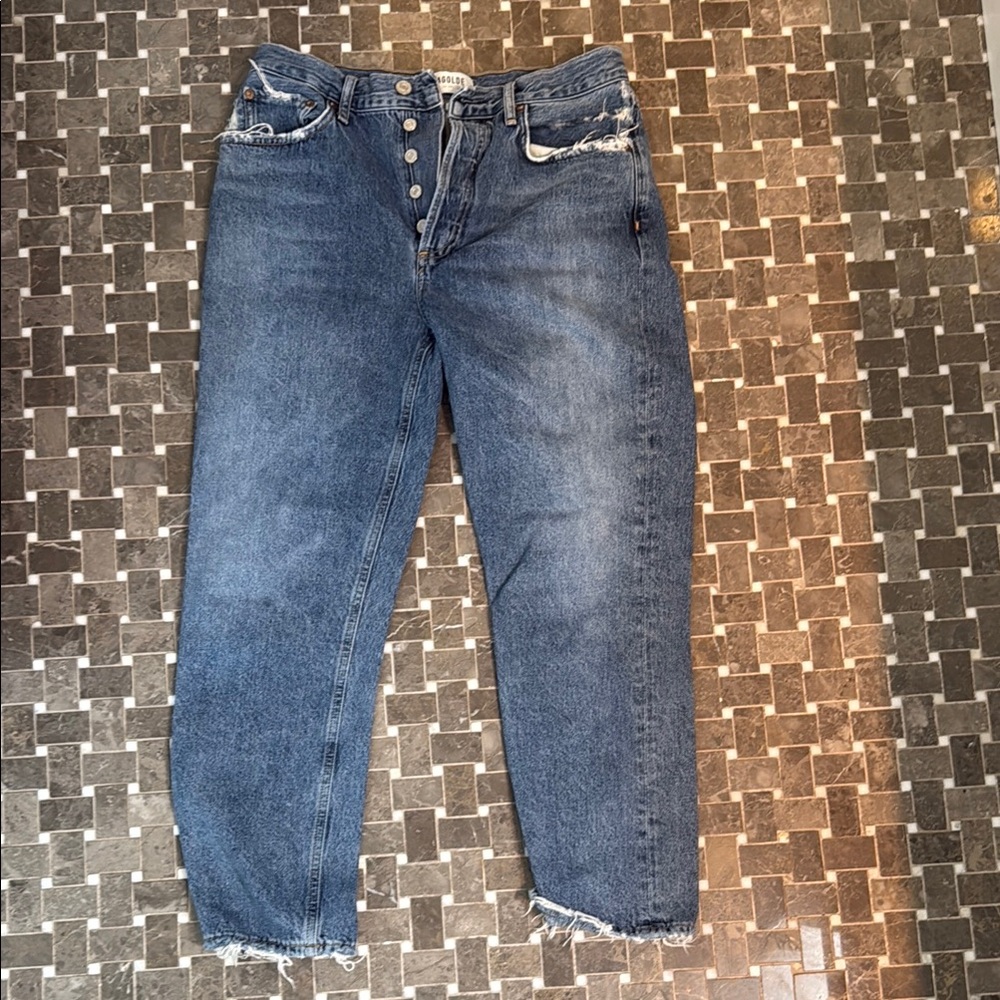 Women's Blue Denim Jeans agolde